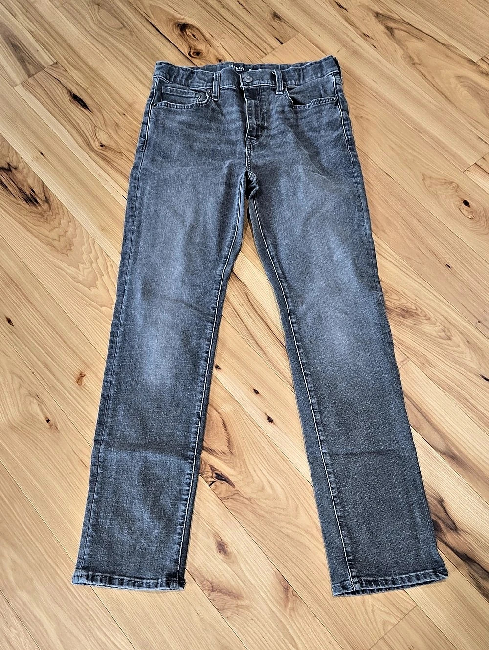 Old Navy Slim 360° Stretch Jeans for Boys Size 16 Gray